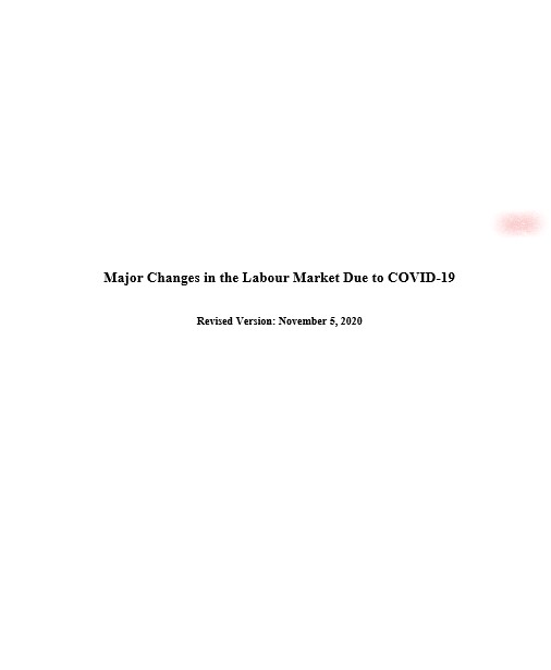 Major Changes in the Labour Market Due to COVID-19